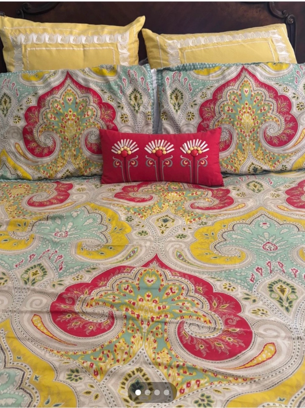 Echo Full Queen Duvet Set 4 shams